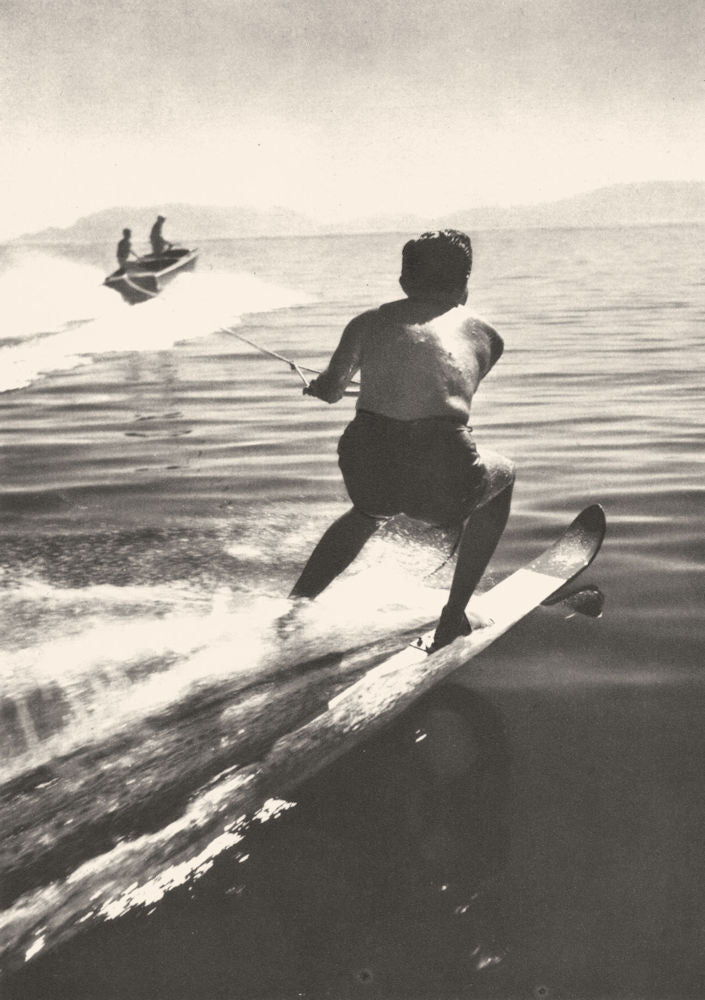 BRAZIL. Rio de Janeiro. Ski Nautique Waterskiing 1951 old vintage print